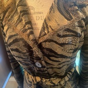 Coat, Animal print, Betsey Johnson